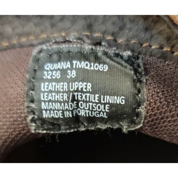 Tara M Quiana Brown Leather Ankle Boots Size 38 (8) Zipper - Picture 9 of 11